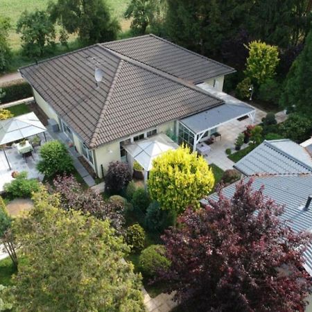 Ferienhaus Blaumond Mit Gartensauna Wandlitz Exteriér fotografie
